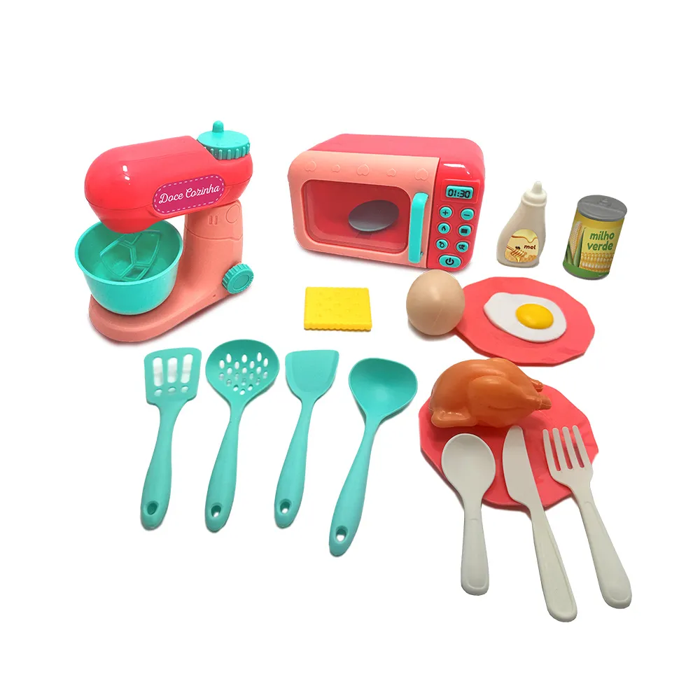 Brinquedo Doce Cozinha Plus com Micro-ondas e Batedeira