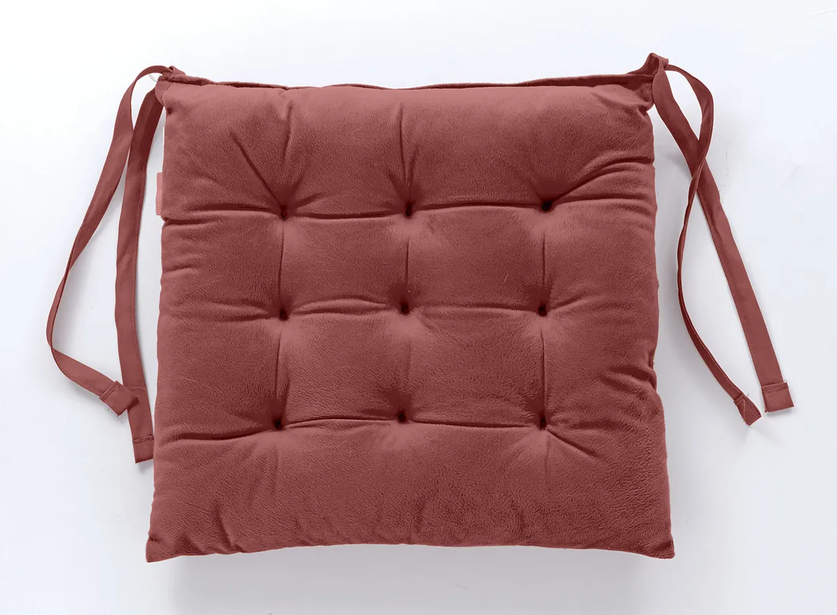 Futton Hedrons Veludo Cristal 40x40 · Marsala
