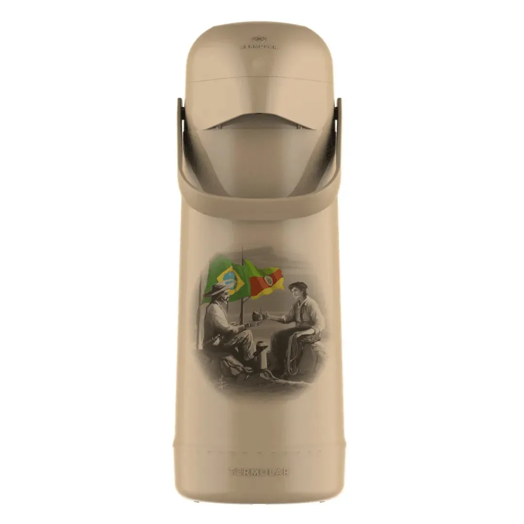 Garrafa Térmica Magic Pump Pressão Decorada 1 L · Bandeiras